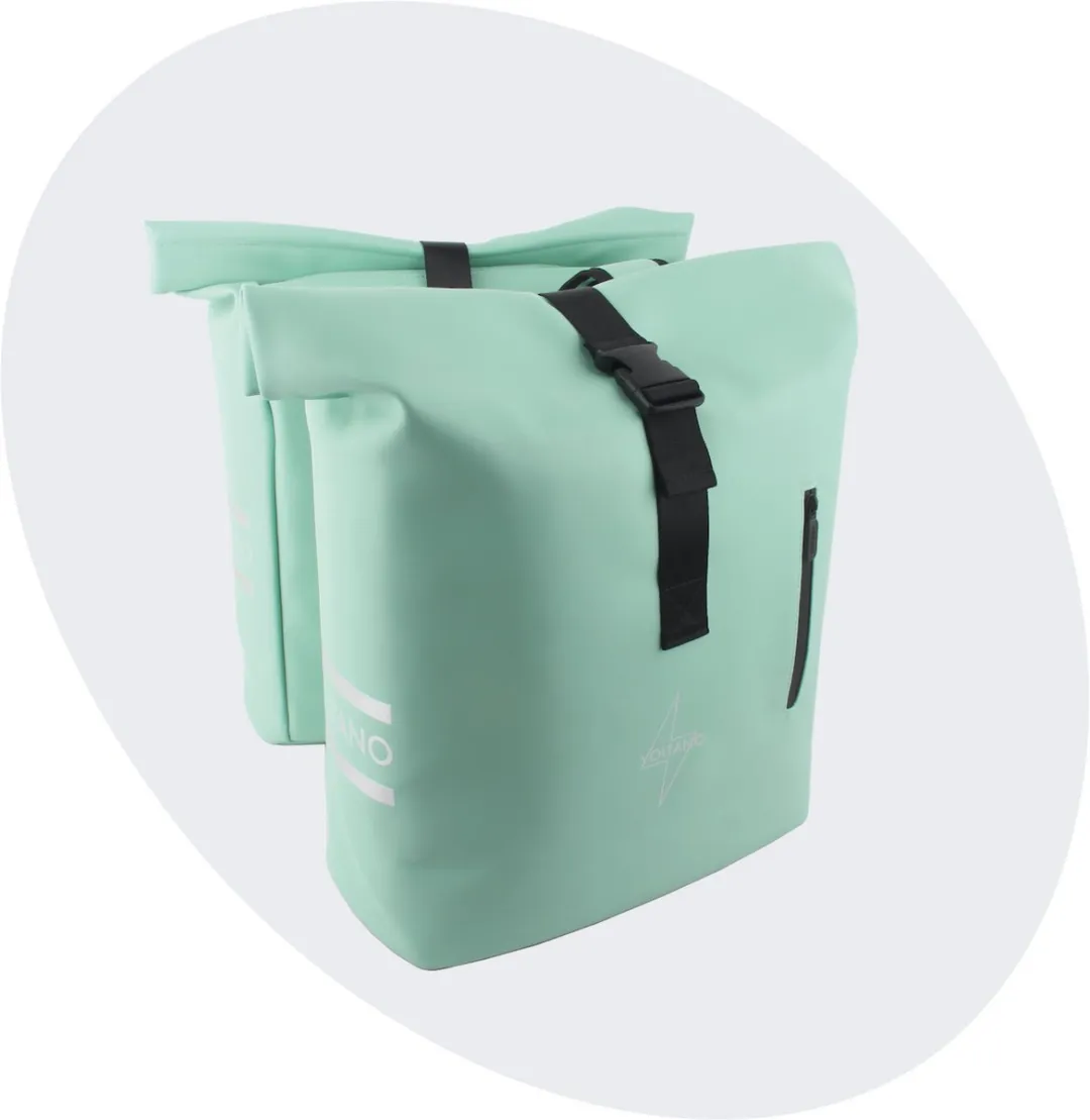 Voltano Dubbele Fietstas Rolltop E-bike Pro 48L