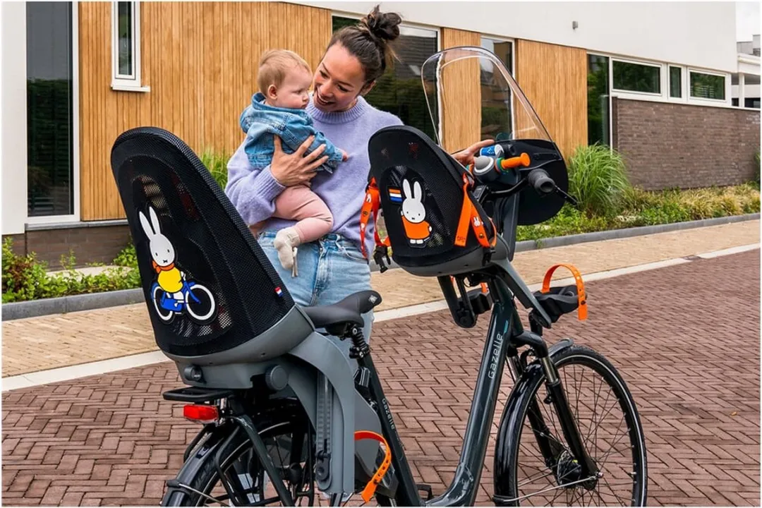 Qibbel Air Fietsstoeltje Voor - Nijntje Grijs