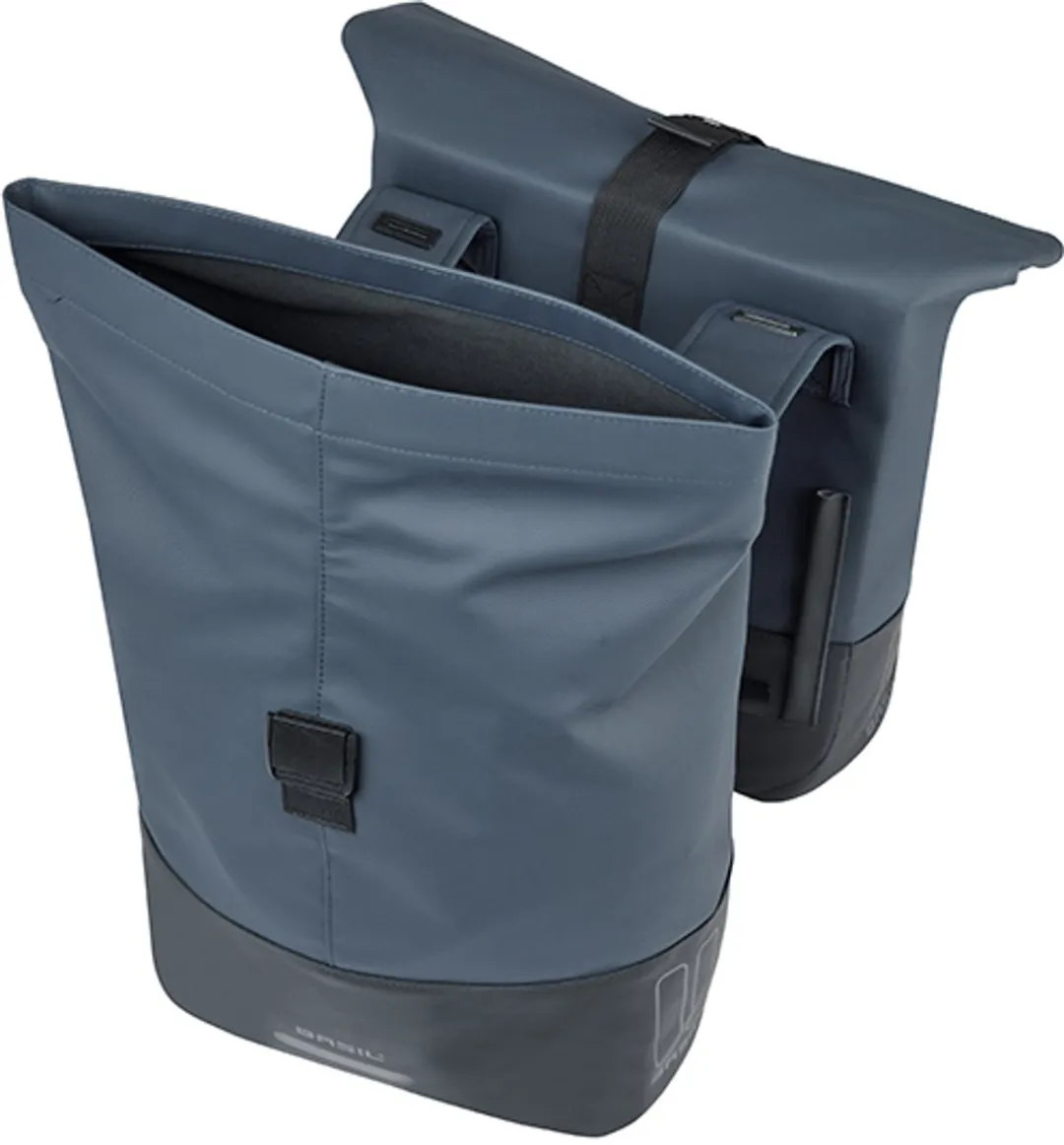 Basil Cove Dubbele Fietstas 32L - Blauw/Zwart