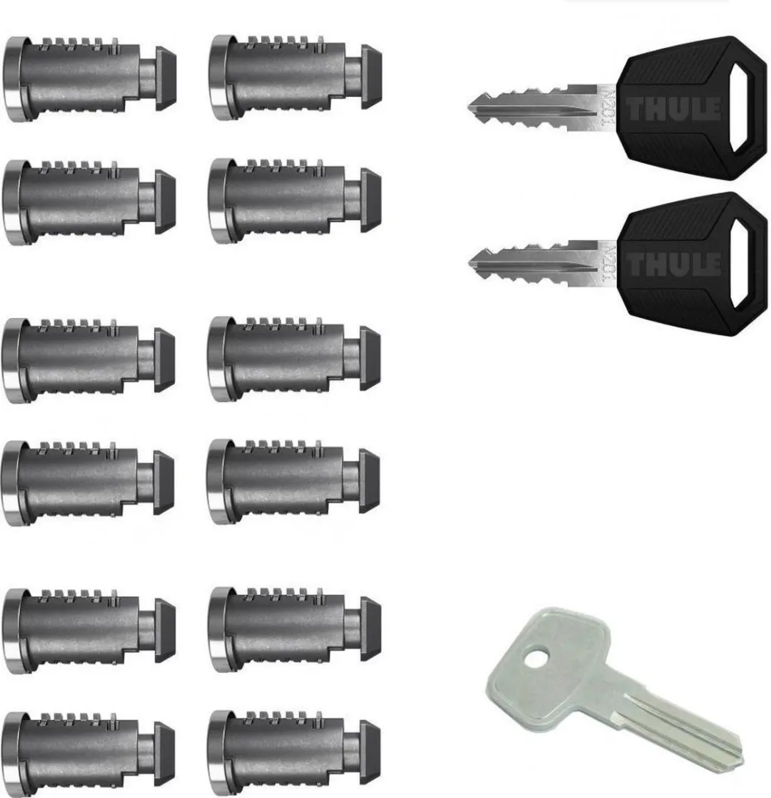 Thule One-Key System 451200 Slotenset - 12 Stuks - Zwart