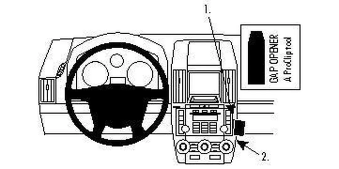 Brodit Angled Mount 854005 - Land Rover Freelander 2 - Zwart - afbeelding 6 van 6