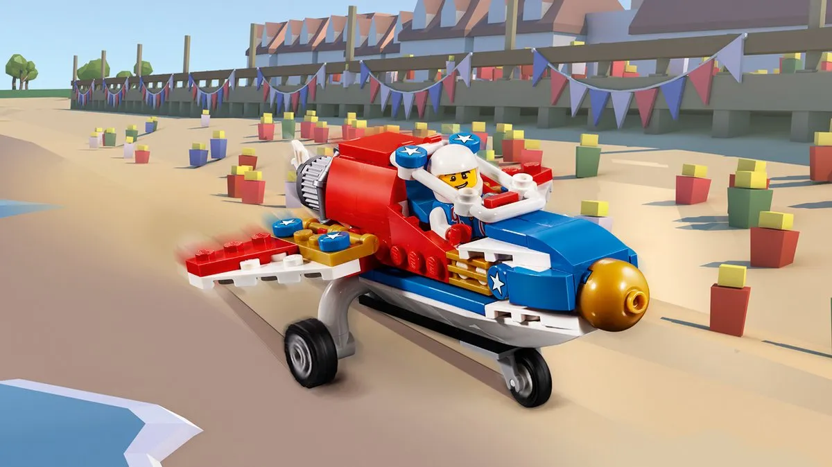 LEGO Creator Stuntvliegtuig 31076 - 200 Stukken - Geel - afbeelding 6 van 6