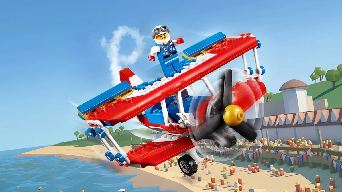 LEGO Creator Stuntvliegtuig 31076 - 200 Stukken - Geel