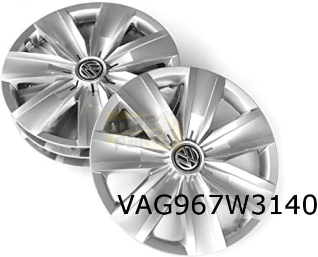 Volkswagen Wieldoppen 16" - 4 Stuks - Grijs