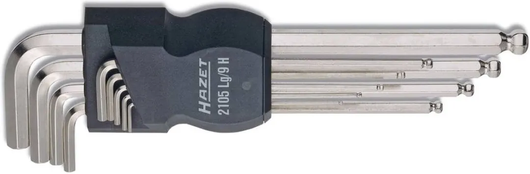 Hazet Stiftsleutelset 9-delig Inbus Kogelkop
