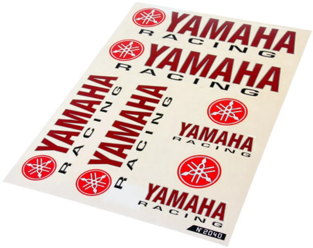 Yamaha Racing Sticker Set - 6-delig Rood