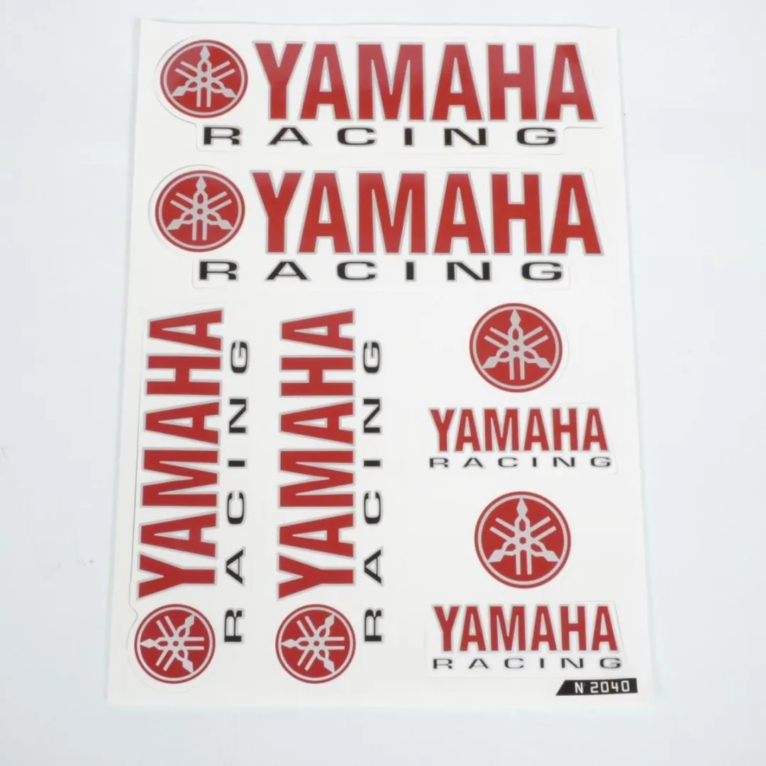 Yamaha Racing Sticker Set - 6-delig Rood