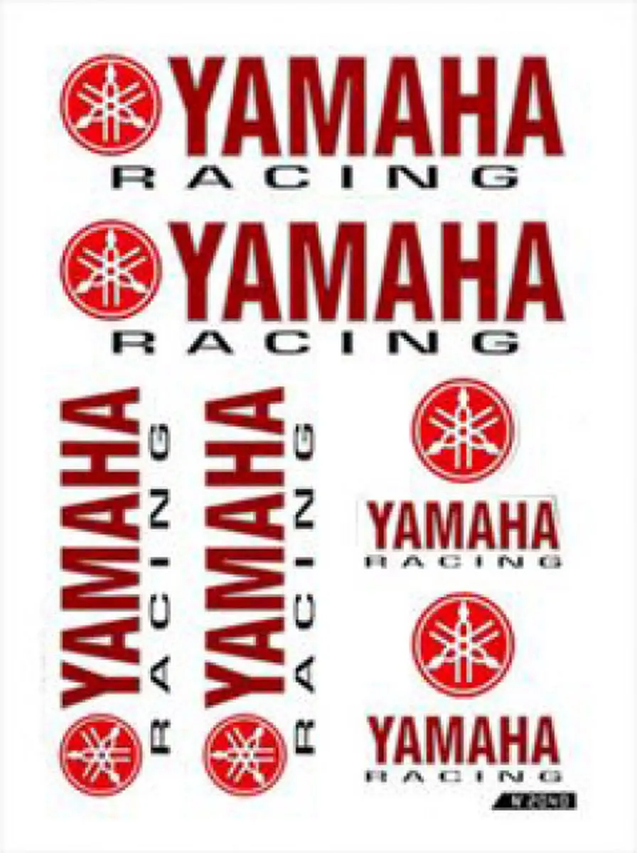 Yamaha Racing Sticker Set - 6-delig Rood
