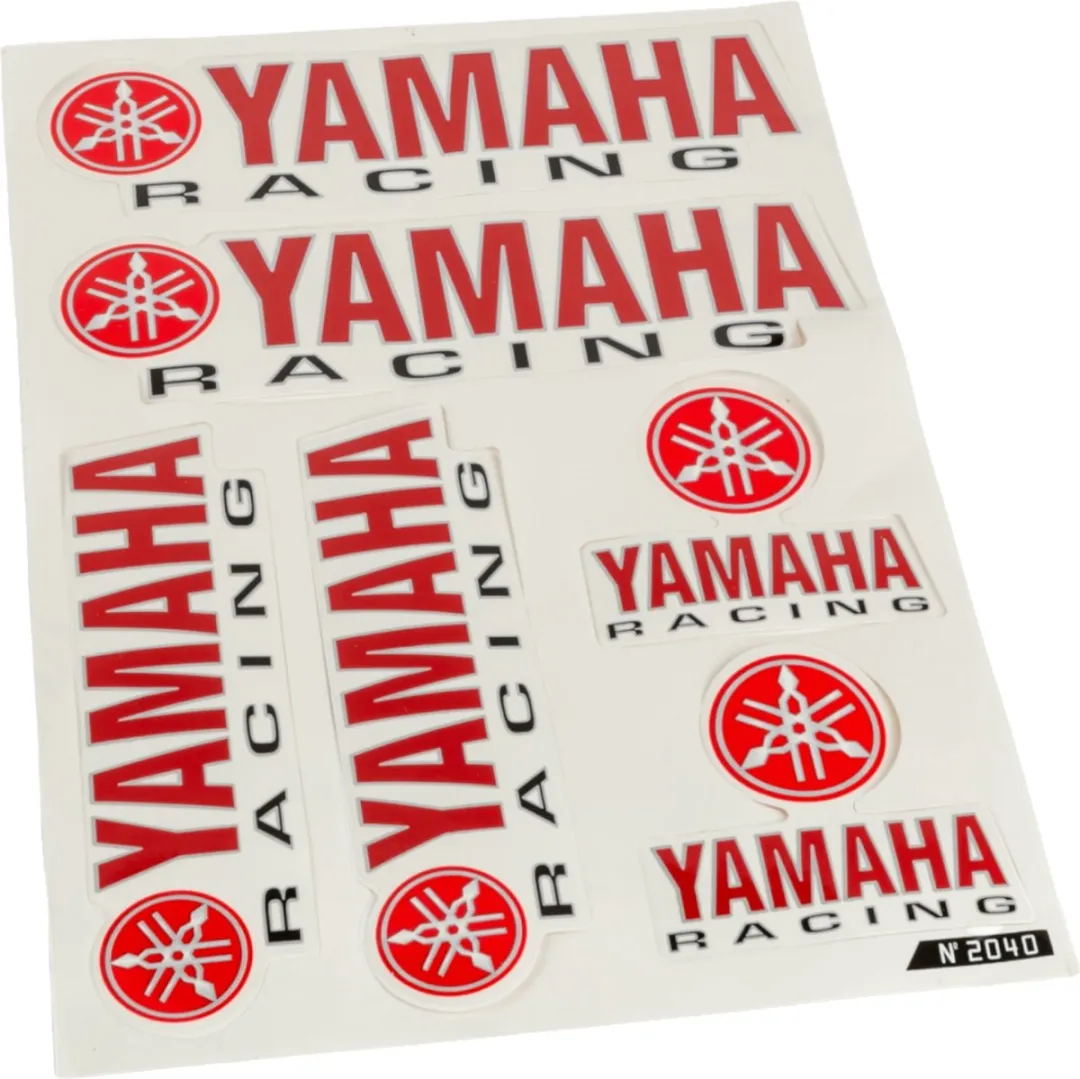 Yamaha Racing Sticker Set - 6-delig Rood