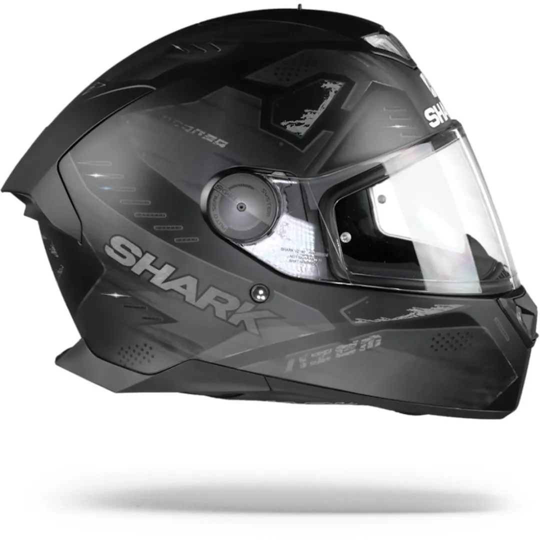 Shark Skwal 2.2 Venger Motorhelm - Mat Zwart - XS