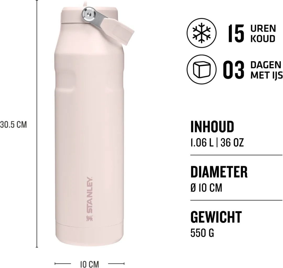 Stanley IceFlow Bottle Flip Straw 1,06L - 10-12111-065 - Roze - afbeelding 6 van 6