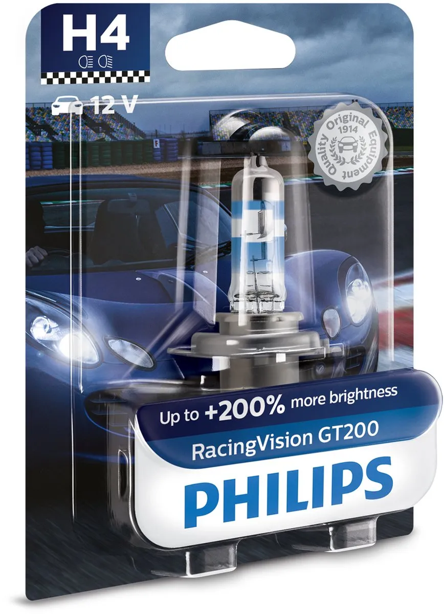 Philips H4 Reservelamp 55/60W 12V - Transparant