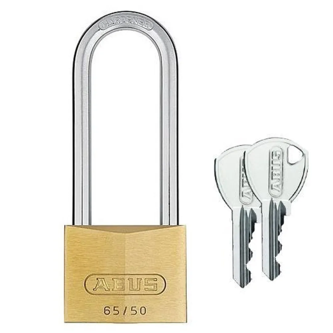 ABUS Hangslot - 50mm - HB80 - messing/INOX staal (verpakt in blister)