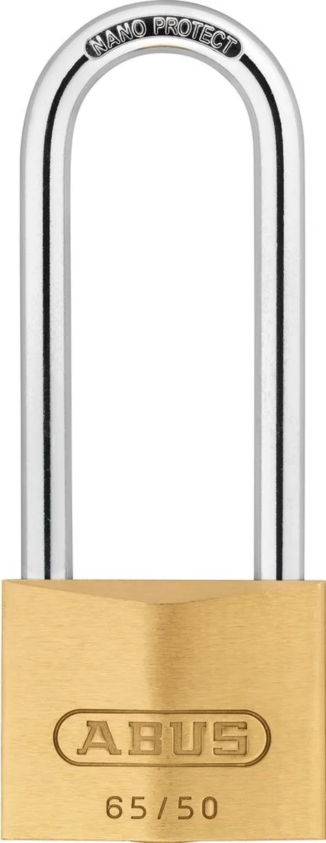 ABUS HB80 Hangslot 50mm - Messing/INOX Staal - afbeelding 6 van 6