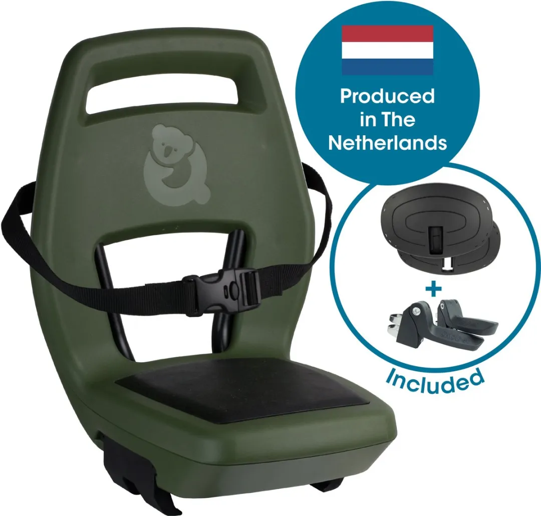 Qibbel Junior 6+ Fietsstoeltje Achter - Magic Green