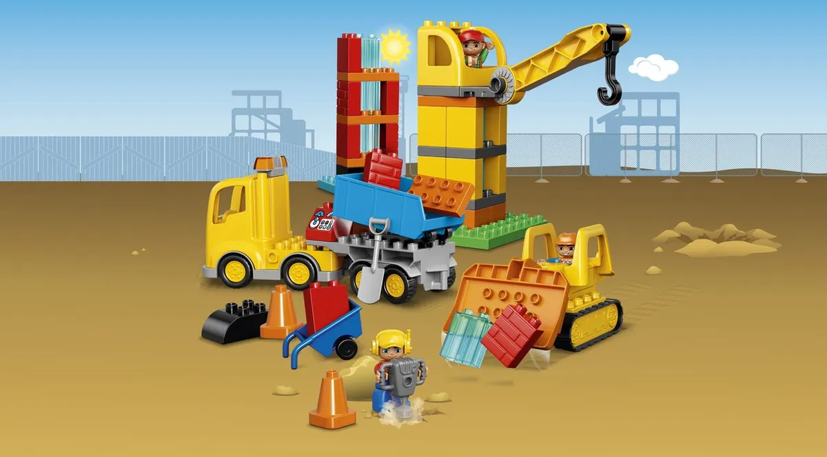 LEGO DUPLO Grote Bouwplaats 10813 - 67 Stukken