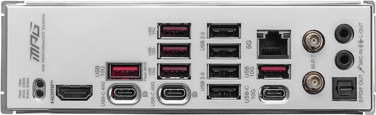 MSI MPG X870E EDGE TI WIFI Moederbord - AM5