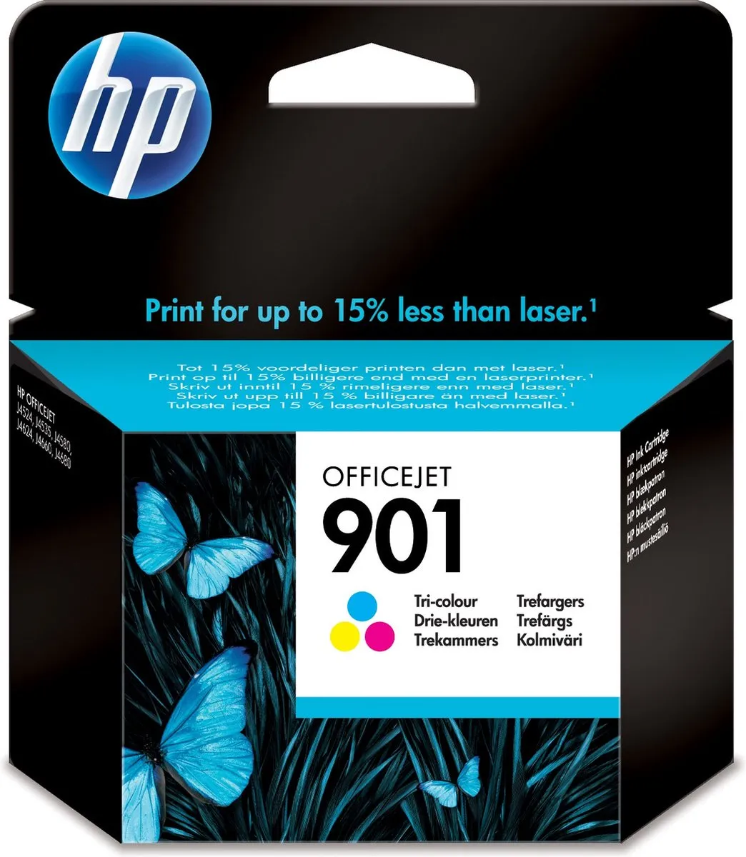 HP 901 CC656AE Inktcartridge - Cyaan - 360 pagina's