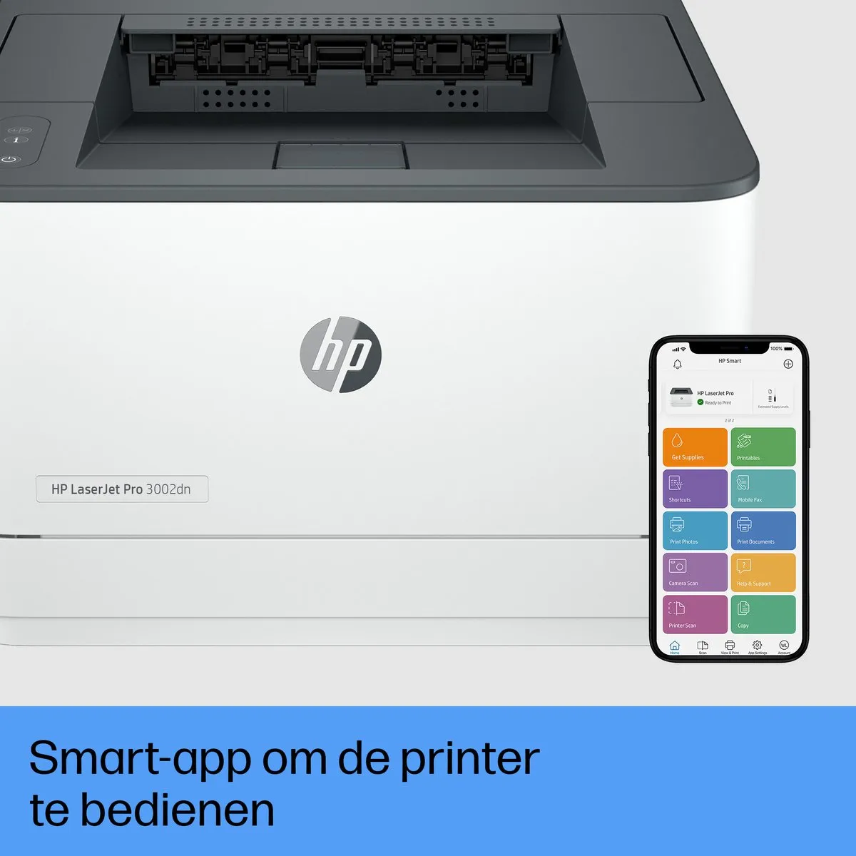 HP LaserJet Pro 3002dn Laserprinter - 250 Vel - Grijs