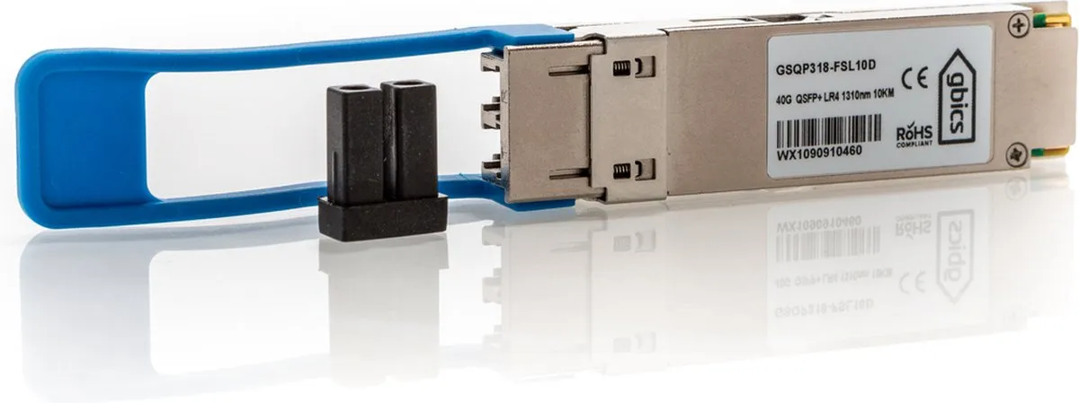 HP HPE X142 40G QSFP+ LC LR4 SM Netwerktransceiver 40Gbit - Grijs