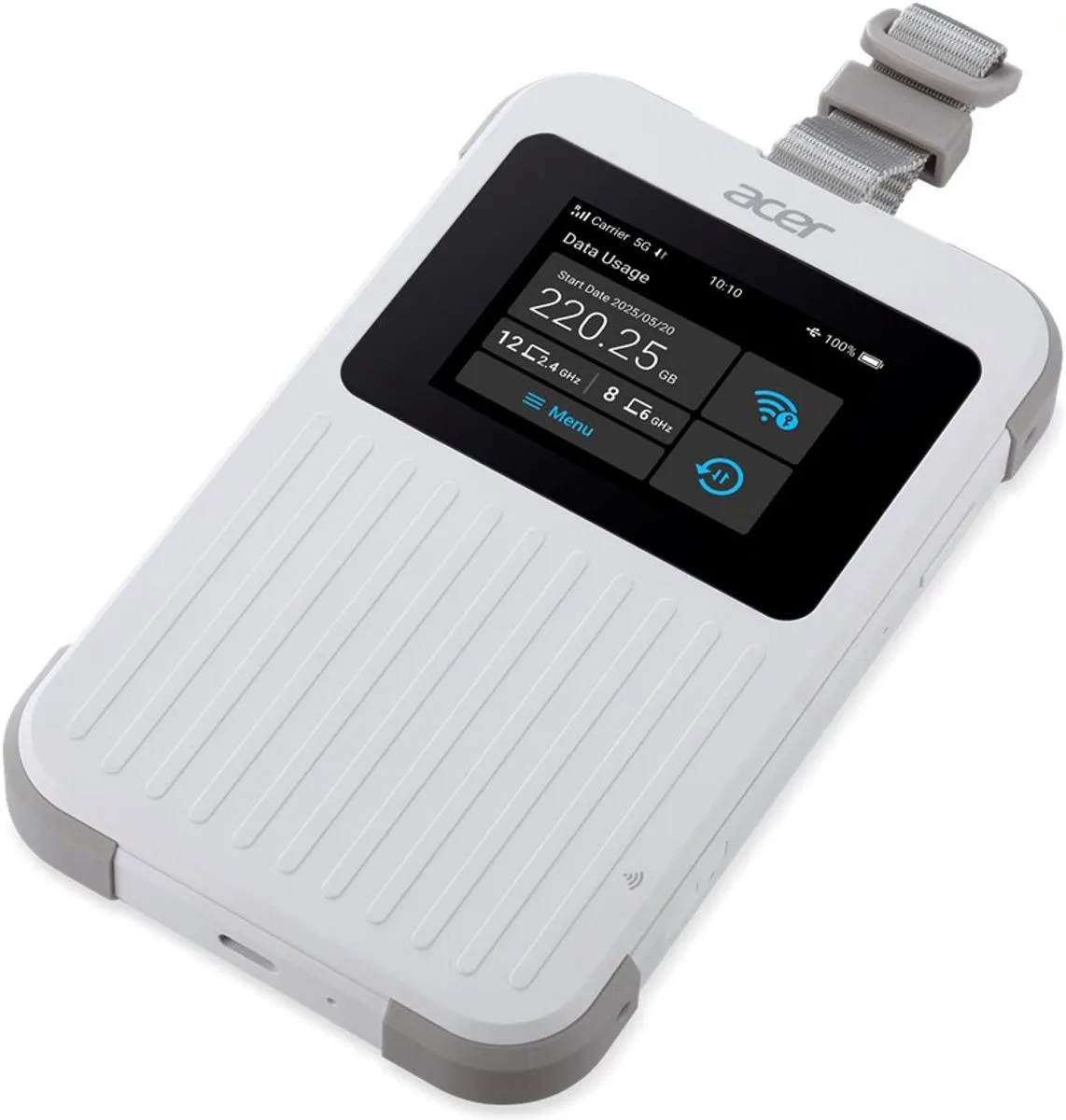 Acer Connect M6E 5G WiFi 6E Mifi Router - 32 Apparaten - Wit