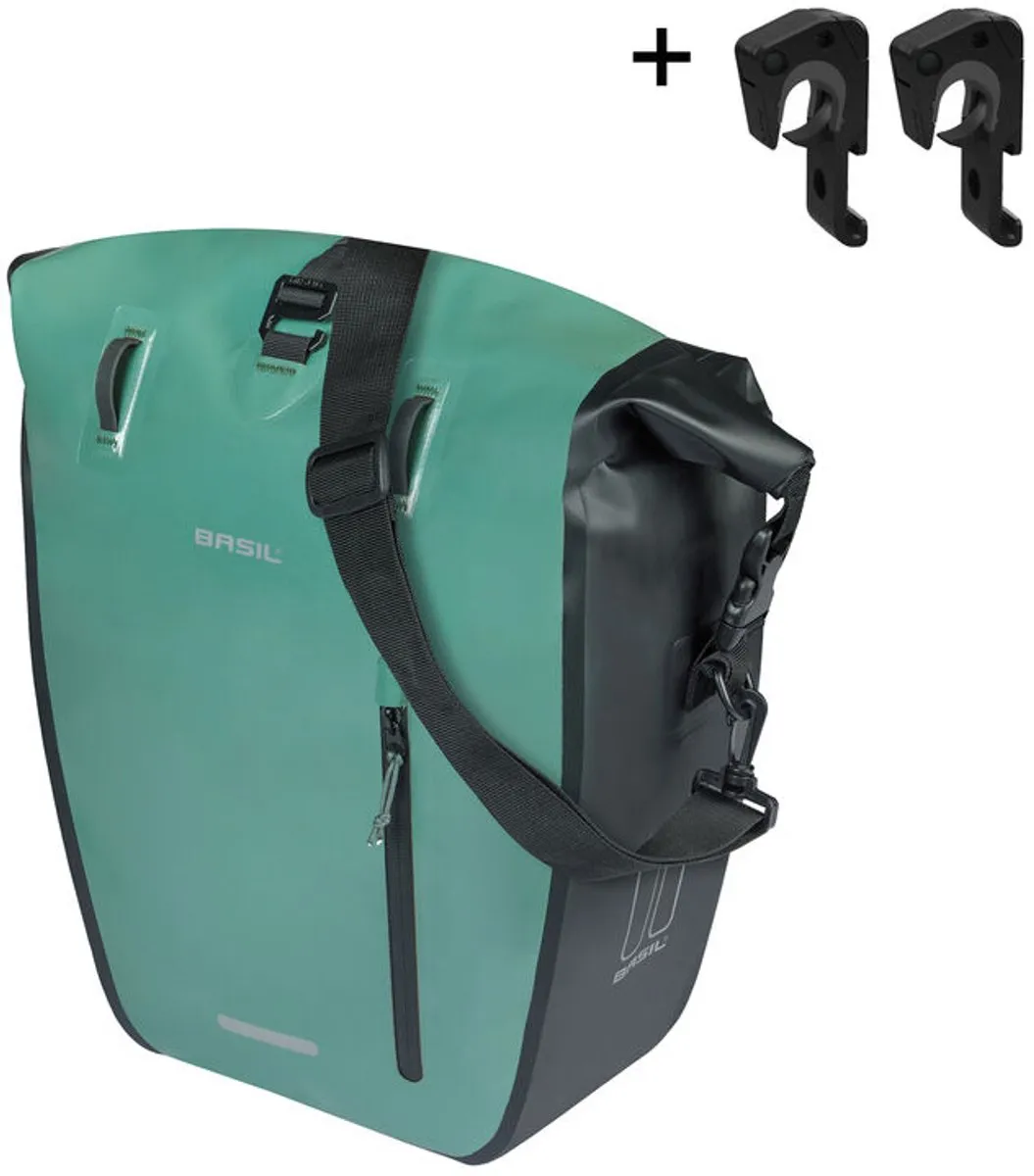 Basil Rivo Enkele Fietstas 15L - Groen