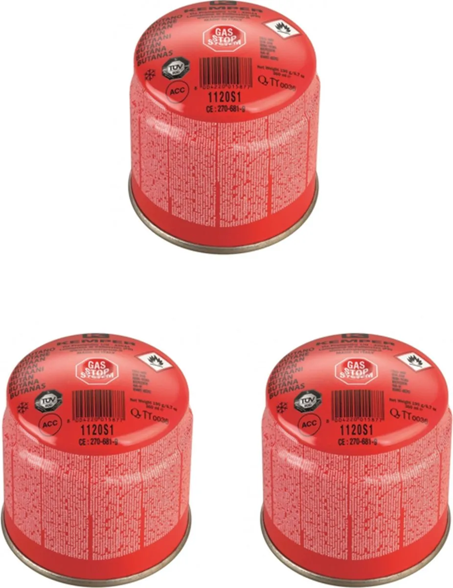 Rothenberger C200 Supergas Butaangas 3x330ml - Rood/Gele flessen