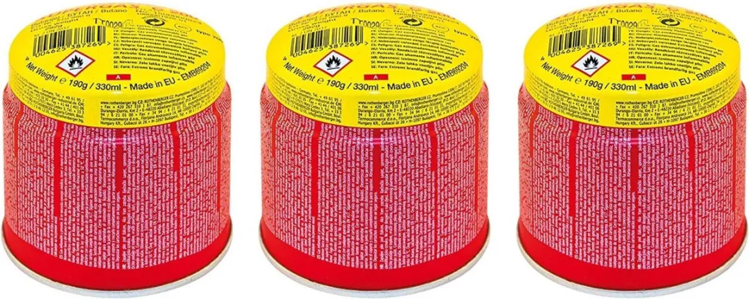 Rothenberger C200 Supergas Butaangas 3x330ml - Rood/Gele flessen