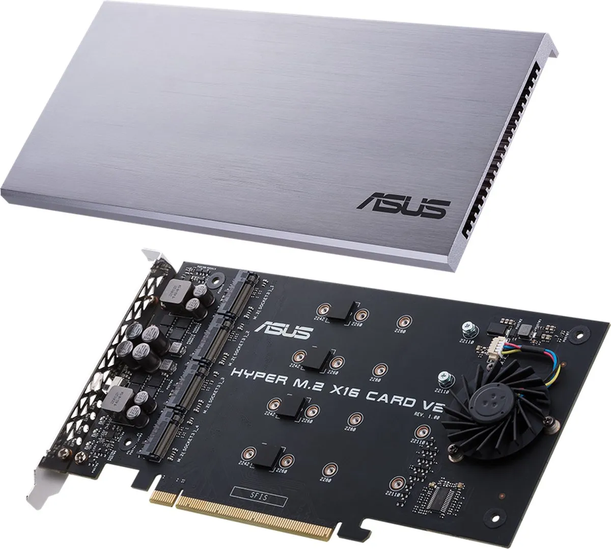 ASUS HYPER M.2 X16 CARD V2 Uitbreidingskaart - 4x M.2 PCIe