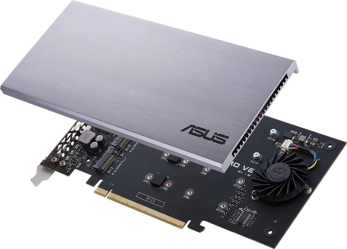 ASUS HYPER M.2 X16 CARD V2 Uitbreidingskaart - 4x M.2 PCIe