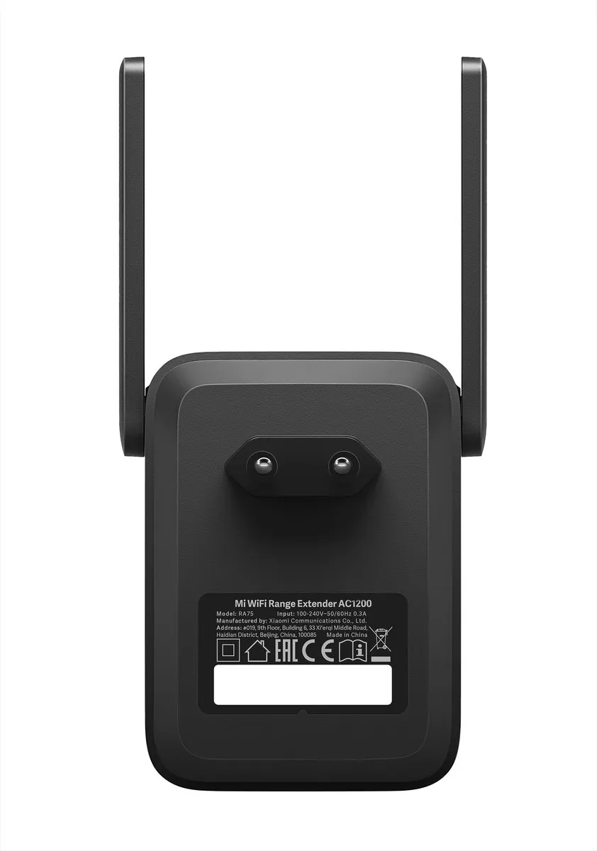 Xiaomi Mi WiFi Range Extender AC1200 DVB4348GL - Zwart
