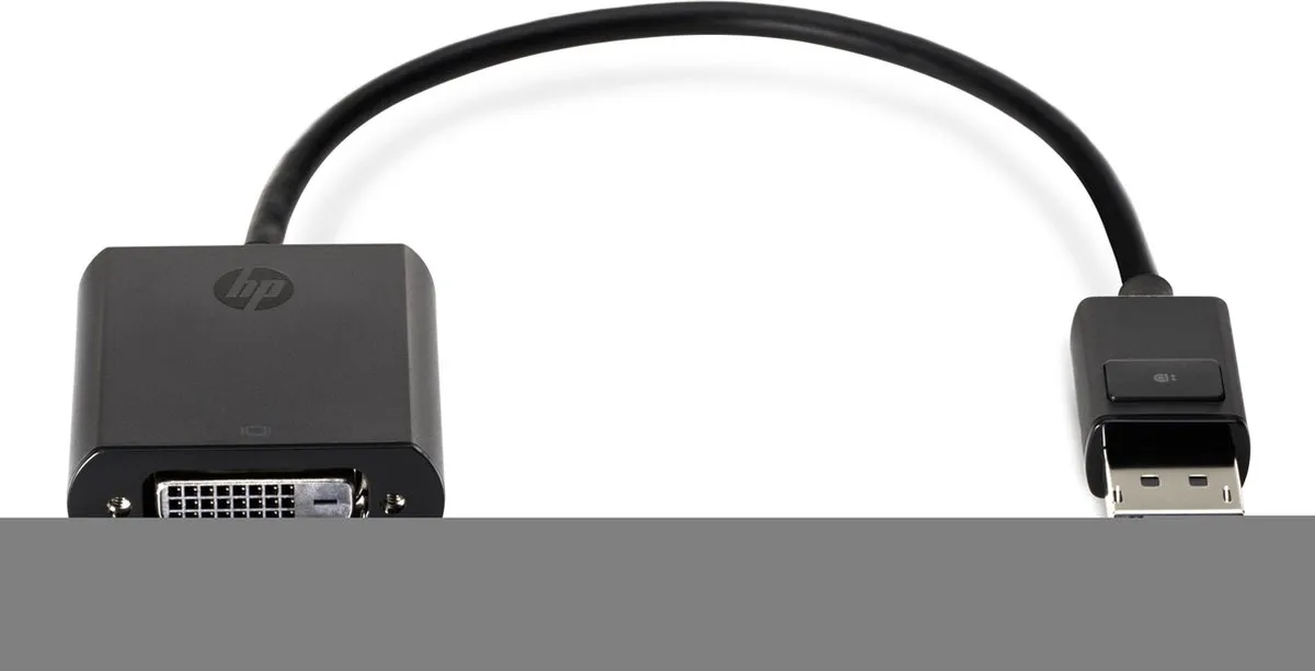 HP DisplayPort naar DVI SL Adapter - F7W96AA - Zwart