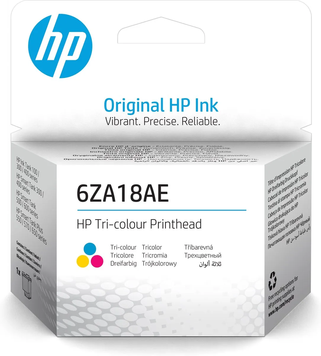 HP 6ZA18AE Original Inktcartridge - Cyaan/Magenta/Geel