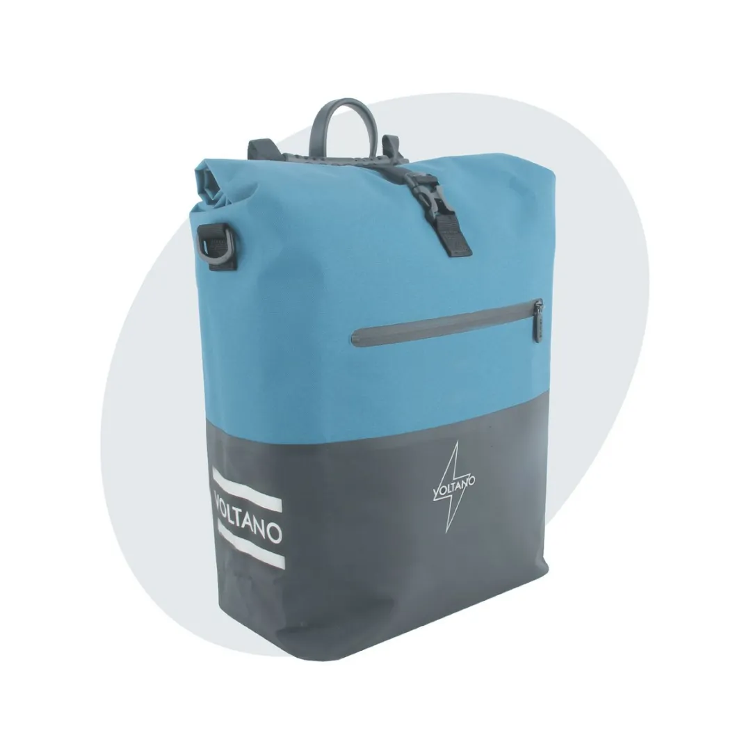 Voltano Enkele Fietstas Rolltop Reflective 25L
