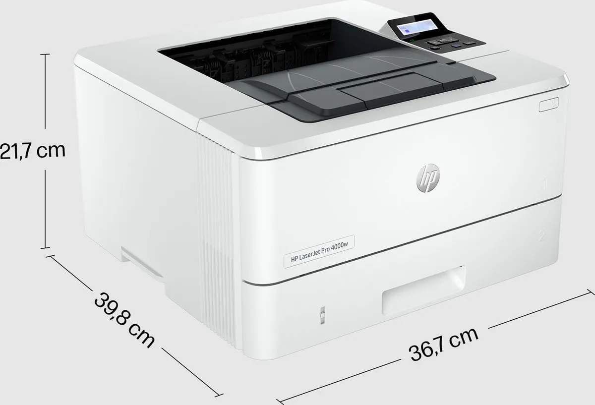 HP LaserJet Pro 4002dwe Printer - 350 Vel - Wit