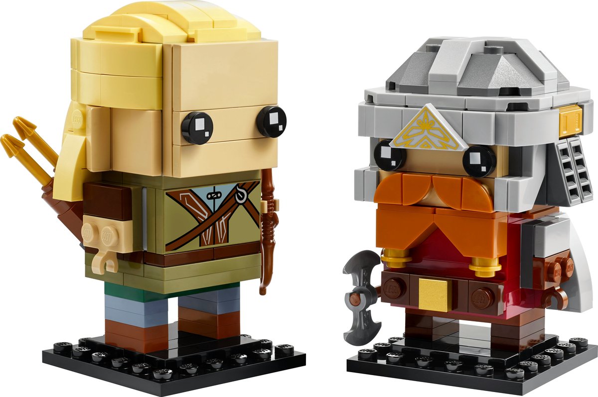 LEGO Lord of the Rings Brickheadz 40751 - Legolas en Gimli™