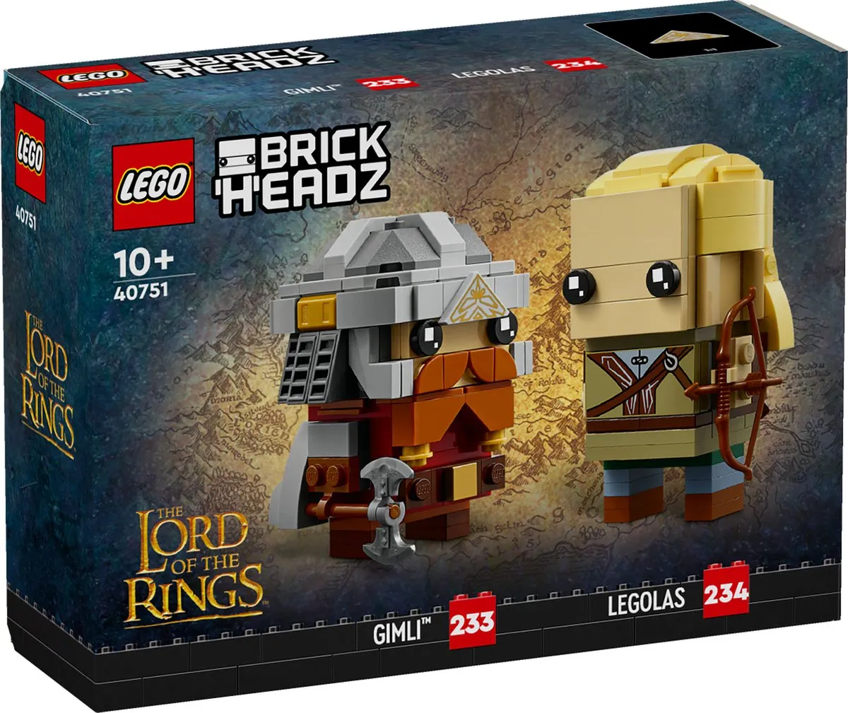 LEGO Lord of the Rings Brickheadz 40751 - 297 Stukken - Multicolor