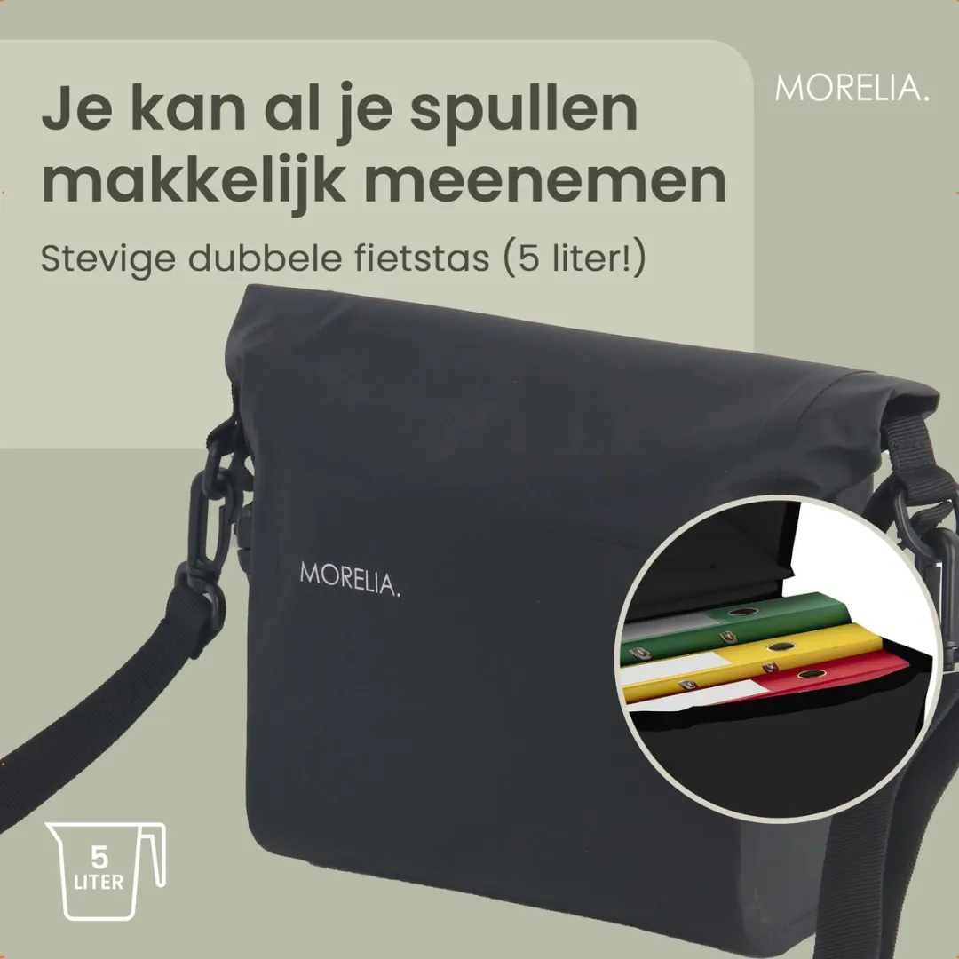Morelia 100% Waterdichte Stuurtas 8L - Zwart
