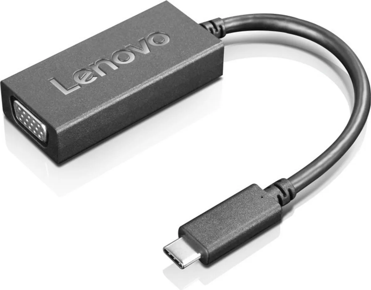Lenovo 4X90M42956 USB-C to VGA, Ook geschikt voor andere laptops