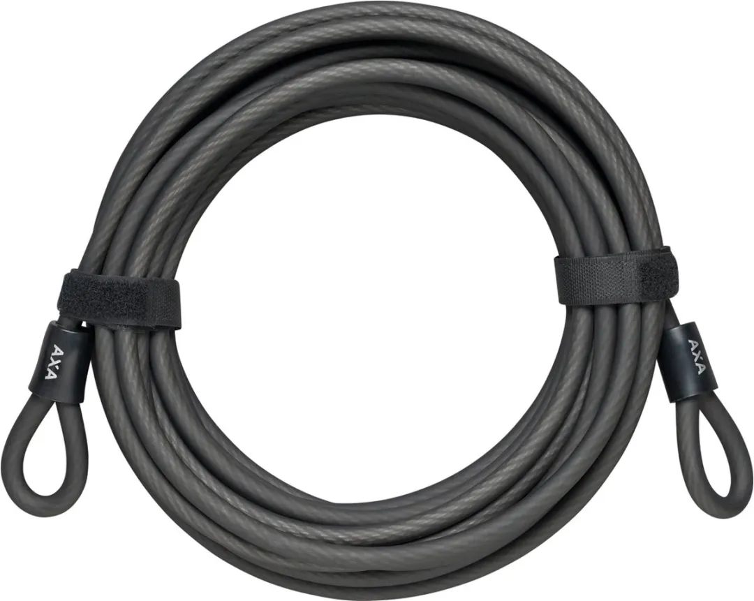 AXA Double Loop 10m Beveiligingskabel 10mm - Zwart