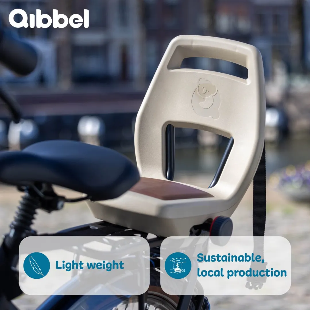 Qibbel Junior 6+ Fietsstoeltje Achterop - Bruin