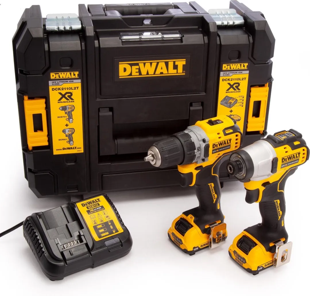 DeWalt XR DCK2110L2T-QW CombiPack 12V - 3000mAh