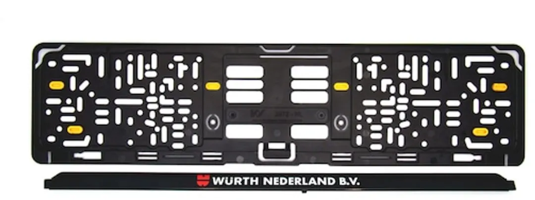 Würth Kentekenplaathouder Clever 4 - 100 Stuks - Zwart