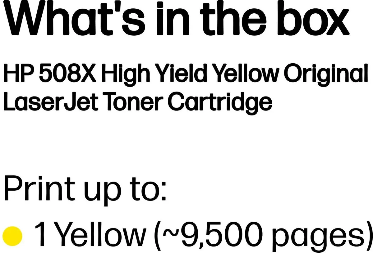 HP CF362X Tonercartridge Geel - 9500 pagina's - afbeelding 6 van 6