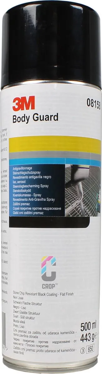 3M 08158 Anti-Steenslag Bescherming Spuitbus 500ml - Zwart