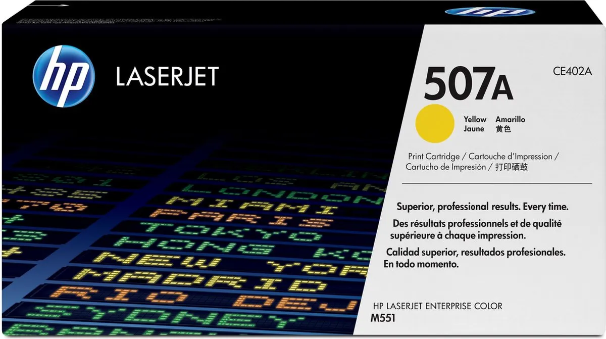 HP 507A Tonercartridge Geel - 6000 Pagina's