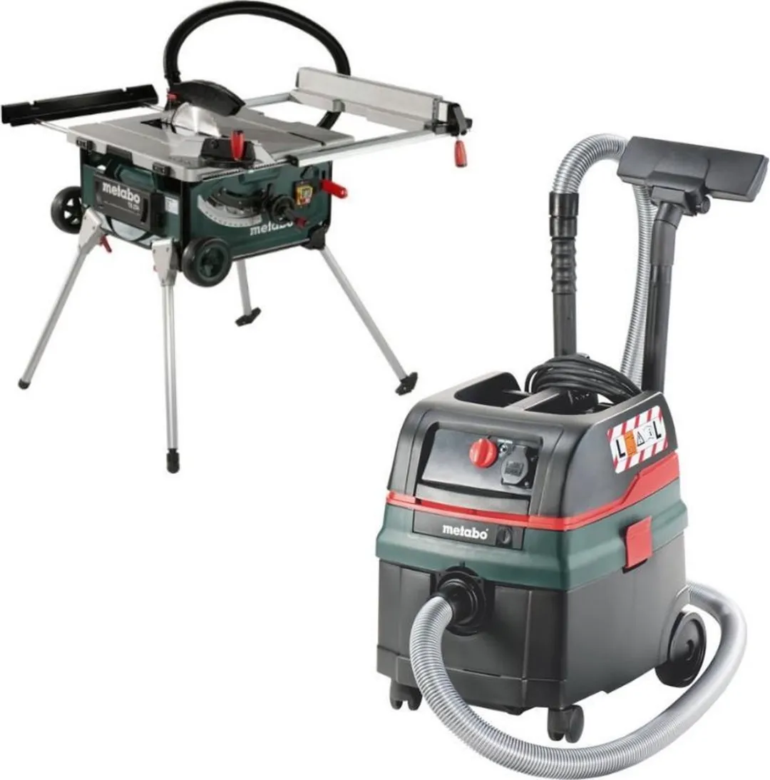 Metabo TS 254 Zaagtafel & Stofzuiger Set - 2000W - 254mm - afbeelding 2 van 2