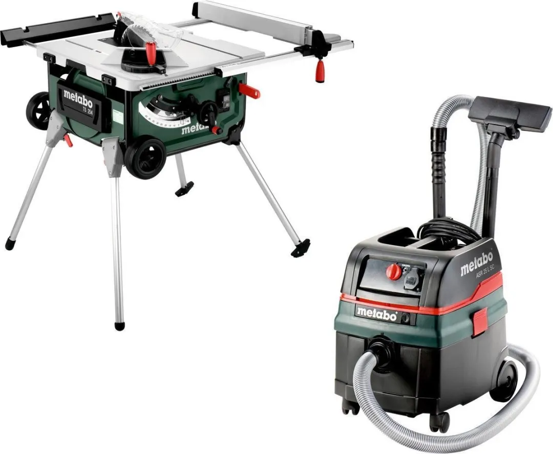 Metabo TS 254 Zaagtafel & Stofzuiger Set
