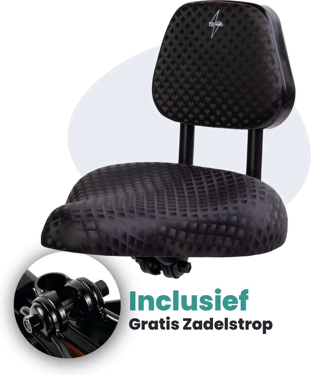 Voltano Fietszadel met Rugsteun
