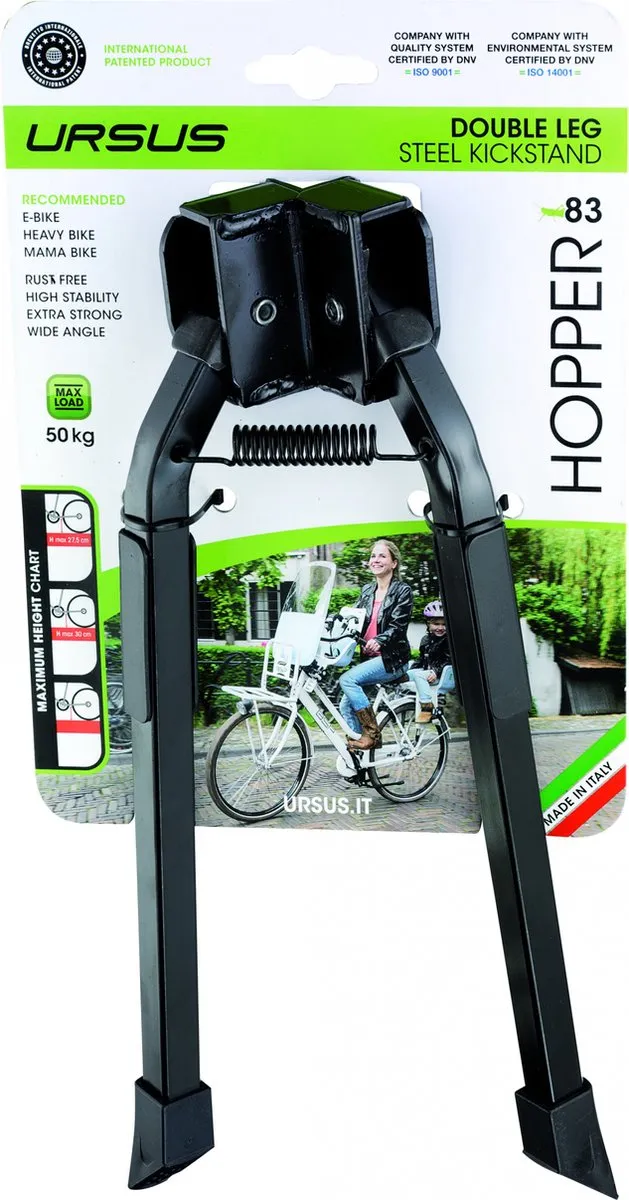 Ursus Hopper 2 Dubbele Fietsstandaard 30cm - Zwart - Max. 50kg